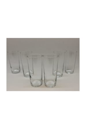 Ince Limonata & Rakı Bardağı Düz Model 6 Adet Bardak