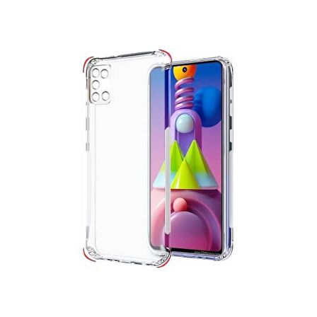 Smcase Samsung Galaxy A31 Kılıf Kamera Korumalı Darbeye Dayanıklı Silikon 