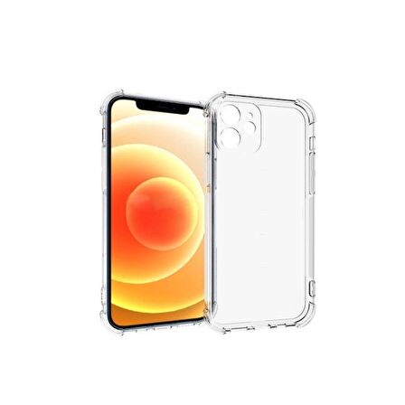 Smcase iPhone 12 Kılıf Kamera Korumalı Darbeye Dayanıklı Silikon 
