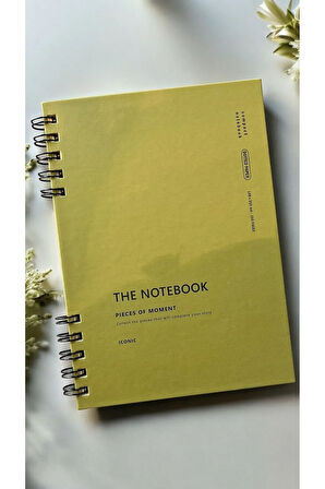 The Notebook Serisi Spiralli 80 Yaprak Noktalı A5 Defter (OLIVE GREEN KAPAK)