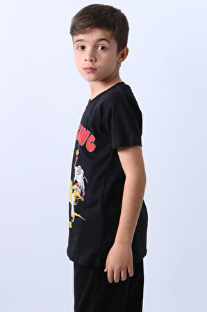 ERKEK ÇOCUK TSHİRT LİON BASKILI BİSİKLET E1