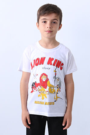 ERKEK ÇOCUK TSHİRT LİON BASKILI BİSİKLET E1