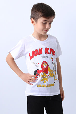 ERKEK ÇOCUK TSHİRT LİON BASKILI BİSİKLET E1