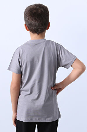 ERKEK ÇOCUK TİŞÖRT STAY COOL BASKILI BİSİKLET YAKA F18