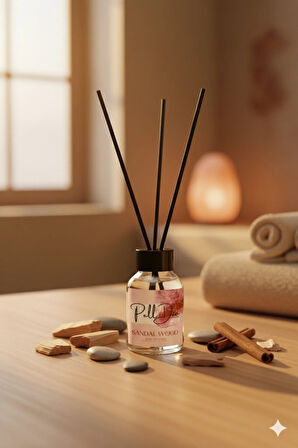 4'lü Lavanta-Vanilya-Paçuli-Sandal Ağacı Eko Çubuklu Oda Kokusu - Kokulu Çubuk 4x50ml