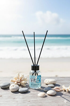 4'lü Yasemin-Amber-Beyaz Çiçekler-Okyanus Eko Çubuklu Oda Kokusu - Kokulu Çubuk 4x50ml