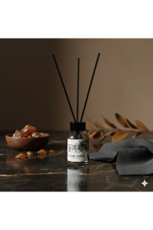 4'lü Yasemin-Amber-Beyaz Çiçekler-Okyanus Eko Çubuklu Oda Kokusu - Kokulu Çubuk 4x50ml