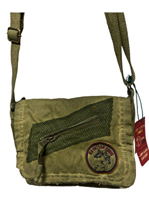 Vintage Küçük Salaş Unisex Günlük Çapraz Postacı Çantası S boy 26x20cm