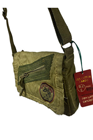 Vintage Küçük Salaş Unisex Günlük Çapraz Postacı Çantası S boy 26x20cm