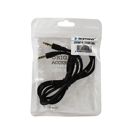 AUX KABLO 3.5 MM JACK GİRİŞ AC218 SİYAH