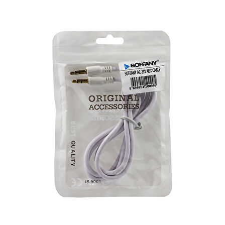 AUX KABLO 3.5 MM JACK GİRİŞ AC218 BEYAZ