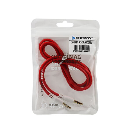 AUX KABLO 3.5 MM JACK GİRİŞ AC218 KIRMIZI