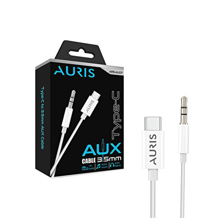AUX TO TYPEC KABLO ŞARJ SOKET GİRİŞ AU07