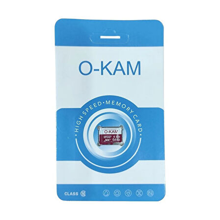 O-Kam 64 GB U3 Faster Transfer Speed Class 10 4K Video Kayıt - 64GB