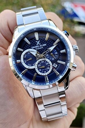 Daniel Klein DKISTE780 Kadranı Laciverrt Renk İç Göstergeleri Aktif Erkek Kol Saati