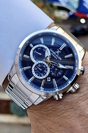 Daniel Klein DKISTE780 Kadranı Laciverrt Renk İç Göstergeleri Aktif Erkek Kol Saati