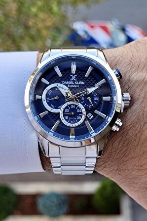 Daniel Klein DKISTE780 Kadranı Laciverrt Renk İç Göstergeleri Aktif Erkek Kol Saati