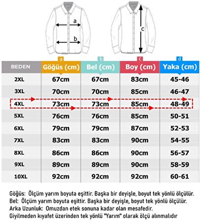 Erkek Büyük Beden Battal Boy Mevsimlik Gömlek Kırmızı