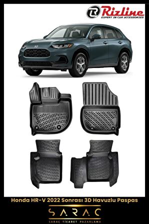 Rizline Honda HR-V 2022 Sonrası 3D Havuzlu Paspas