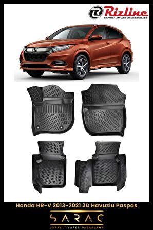 Rizline Honda HR-V 2013 -2021 3D Havuzlu Paspas
