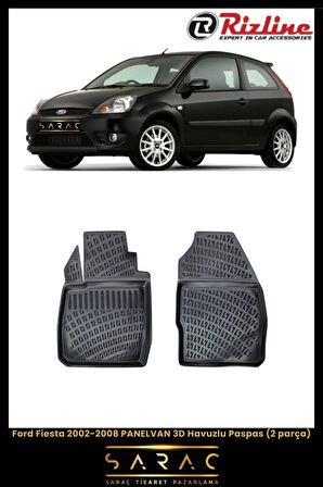 Rizline Ford Fiesta 2002-2008 PANELVAN 3D Havuzlu Paspas (2parça)