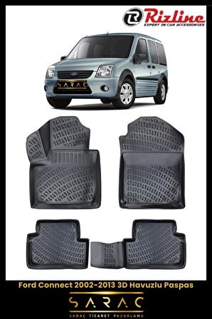 Rizline Ford Connect 2002-2013 3D Havuzlu Paspas