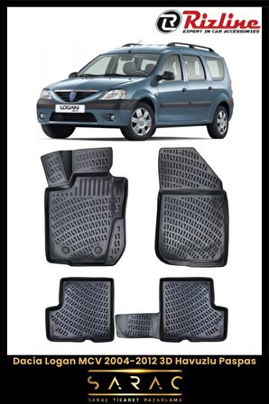Rizline Dacia Logan Mcv 2004-2012 3d Havuzlu Paspas
