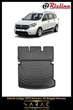 Rizline Dacia Lodgy 2012 Sonrası 3D Bagaj Havuzu