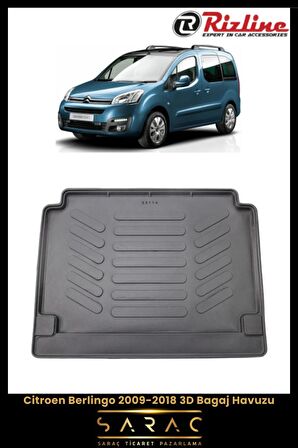 Rizline Citroen Berlingo 2009-2018 3D Bagaj Havuzu