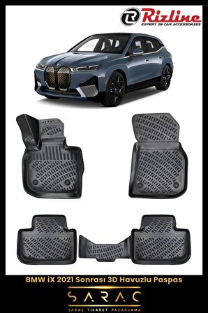 Rizline Bmw Ix 2021 Sonrası 3d Havuzlu Paspas