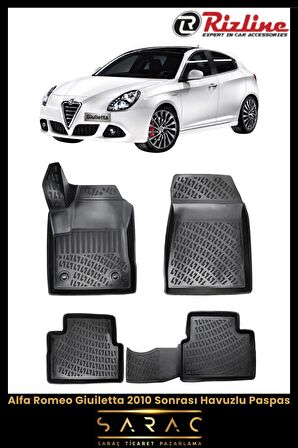 Rizline Alfa Romeo Giulietta 2010 Ve Sonrası 3d Havuzlu Paspas
