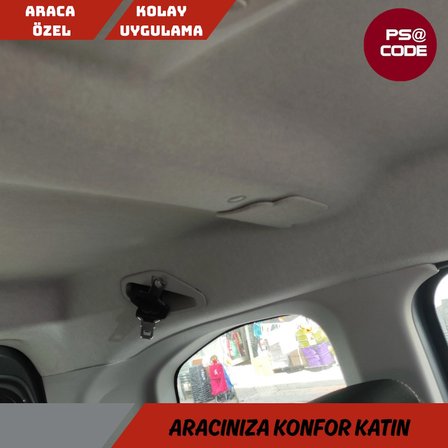 PSA CODE Rifter-Berlingo-Proace City-Doblo-Opel Cam Tavansız Ara Bölme Demiri Kapakları 2 Adet Kumaşı Kaplı