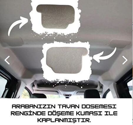 PSA CODE Rifter-Berlingo-Proace City-Doblo-Opel Cam Tavansız Ara Bölme Demiri Kapakları 2 Adet Kumaşı Kaplı