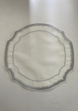 ROYKING AVANGARDE GÜMÜŞ YUVARLAK 6 LI KUMAŞ SUPLA