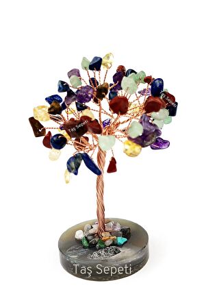 Gerçek Çakra Doğal Taşları Ağaç