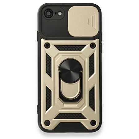 Smcase iPhone 7 Kılıf Kamera Korumalı Yüzüklü Tank Pars Silikon