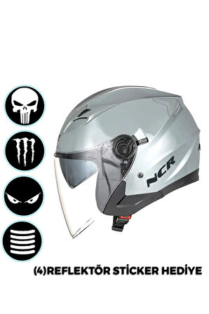 Jet Çenesiz Açık Nardo Kask (ECE BELGELİ)