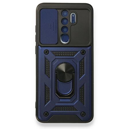 Smcase Xiaomi Redmi Note 8 Pro Kılıf Kamera Korumalı Yüzüklü Tank Pars Silikon