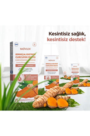Zerdeçal - Curcumin (Turmeric) ve Piperin Ekstraktı (Ekstresi) İçeren Takviye Edici Gıda 250 Ml