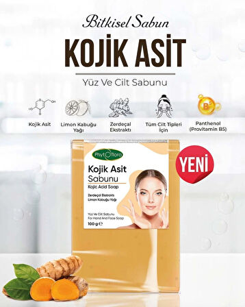 Kojic Asit Sabunu, Zerdeçal Ve Kojik Asit Etkisi İle Leke Karşıtı Kojik Asit Sabunu