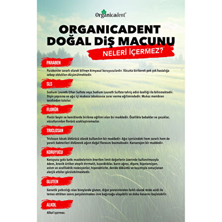 Organicadent Misvaklı Doğal Diş Macunu 75 Ml