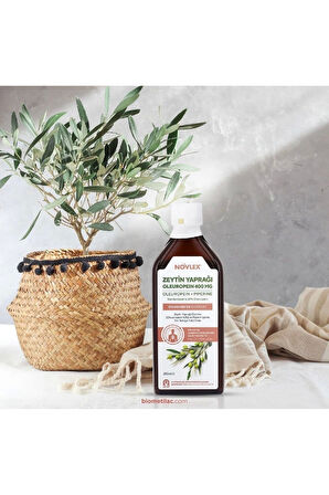 Zeytin Yaprağı - Oleuropein (Olive Leaf) Ve Piperin Ekstraktı (Ekstresi) Takviye Edici Gıda 250 Ml