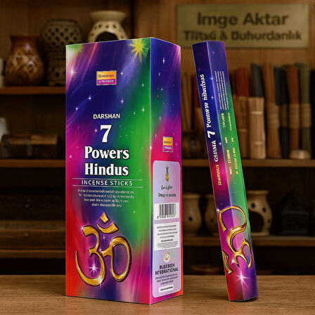 Darshan Incense 7 Powers Hindus 20'li Çubuk Tütsü