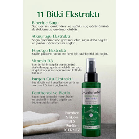 Biberiye Suyu Saç Toniği ( 11 Bitki Ekstraklı ) 150 Ml