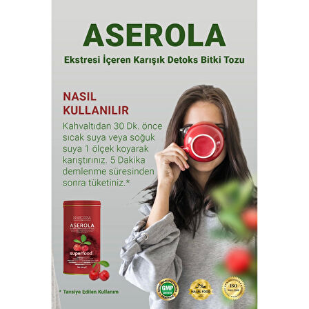 Narcissa Aserola Ekstresi içeren Karışık Bitki Tozu 200g