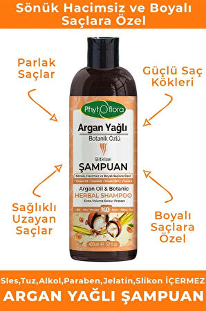 Argan Yağlı Botanik Özlü Bitkisel Şampuan