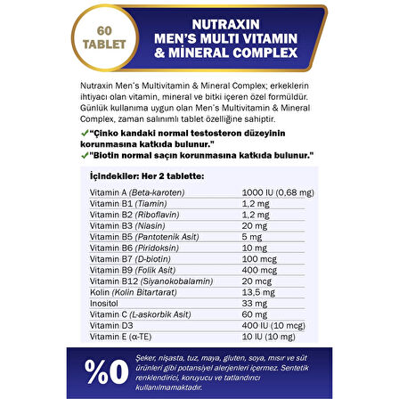 Multivitamin Erkek, Multivitamin & Mineral Complex
