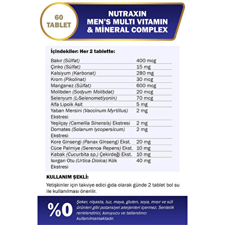 Multivitamin Erkek, Multivitamin & Mineral Complex