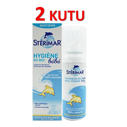 Sterimar Baby Deniz Suyu Burun Spreyi 100 Ml-2 ADET-SKT:02/02025