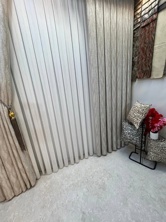 NİVEMESHOME ASSOS JAKAR 507V2 BEJ 1/3 PİLELİ  FON PERDE APM